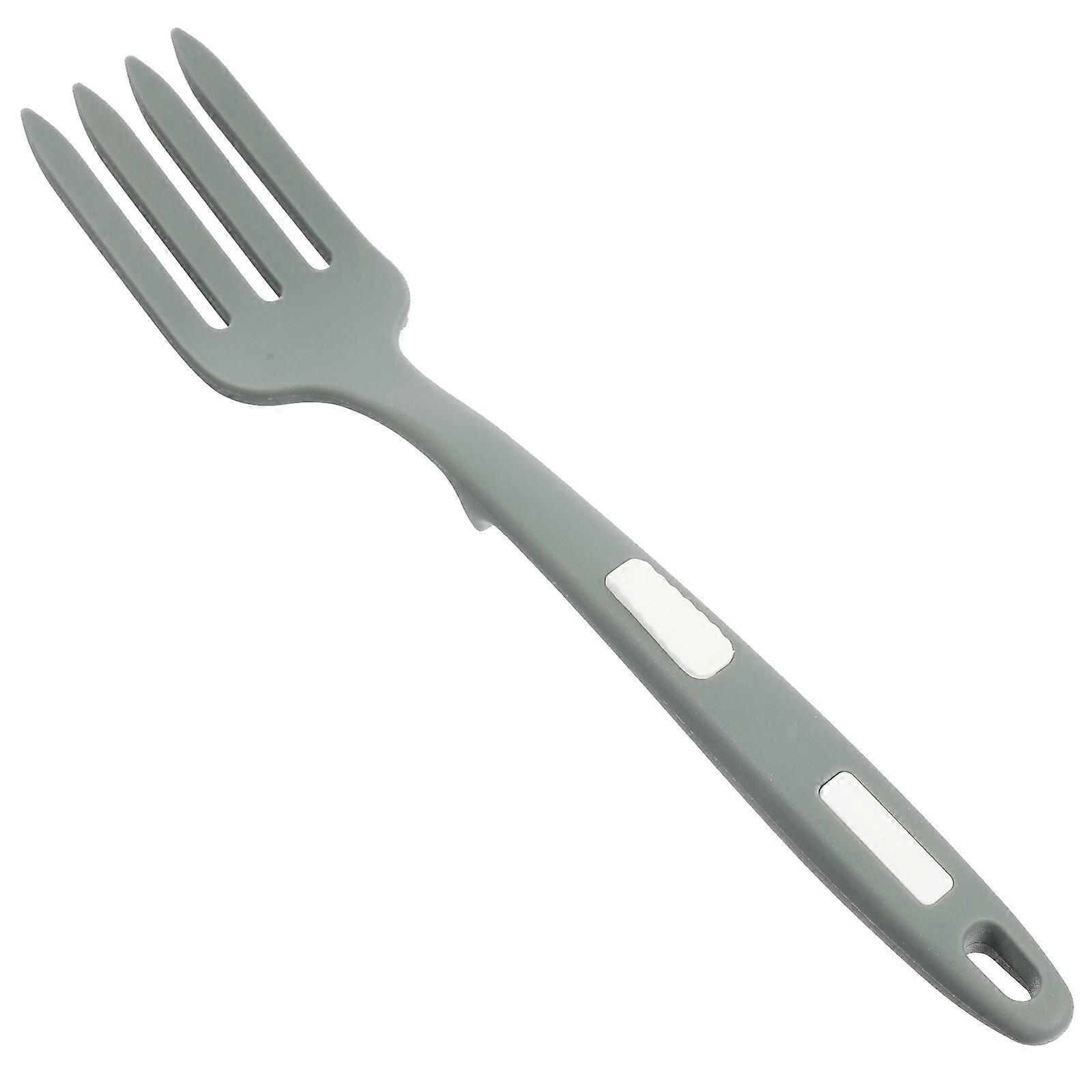 Silicone Cooking Fork – Ergonomic, Heat Resistant Food Fork for Pasta, Stir Fry, Home and Restaurant Use – Reusable with Safe Edges Design