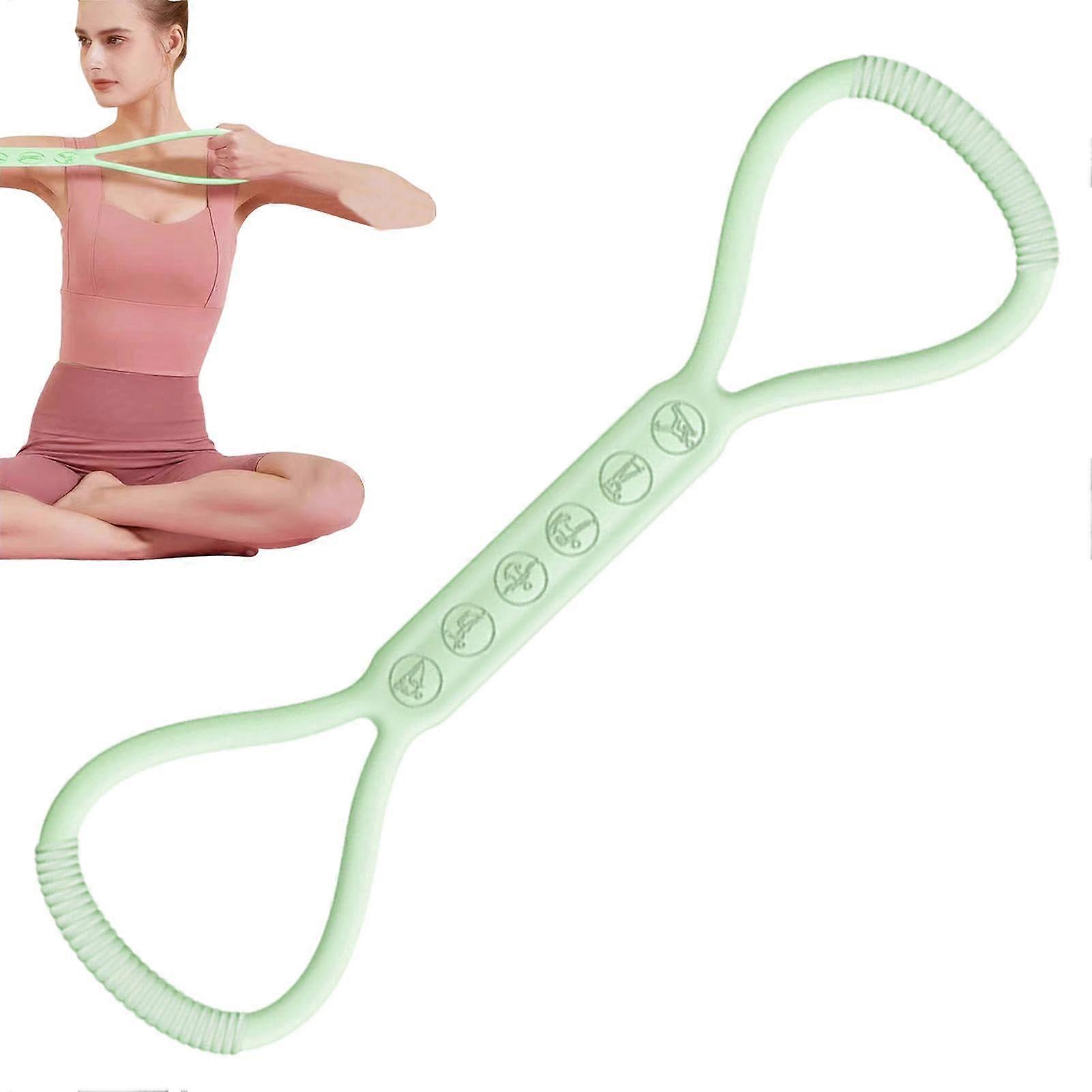 Resistance Bands for Fitness, Green Shoulder Stretch Bands, Portable Exercise Equipment, Elastic Stretch Bands, 24 lbs