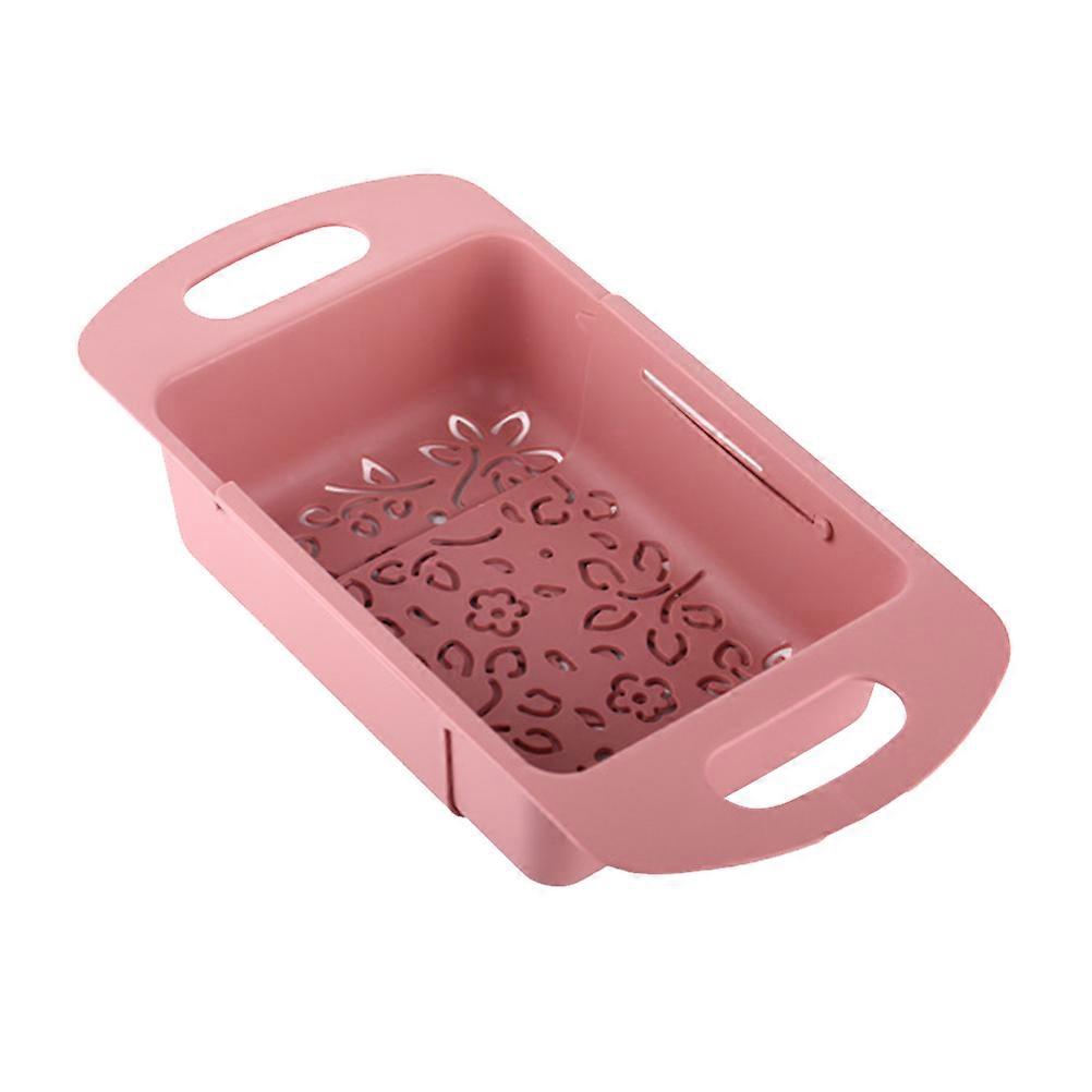 Kitchen Sink Filter Basket Multi Function Drain Basket Rinsing Vegetable Food Preparation 38 X 19 X 7.4cm 1Pack