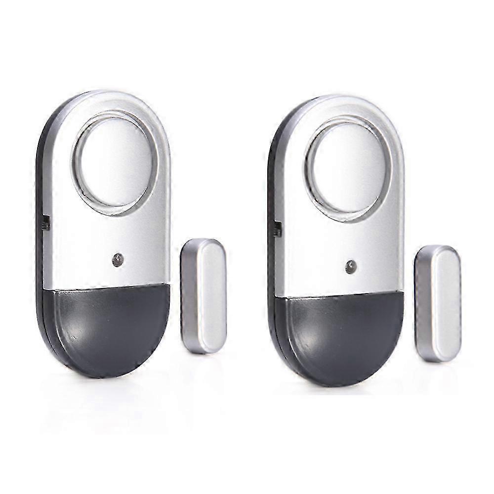 2pcs Wireless Magnetic Sensor Door and Window Alarm for Home Security Child Safety Anti-Theft Detectors 125dB Siren