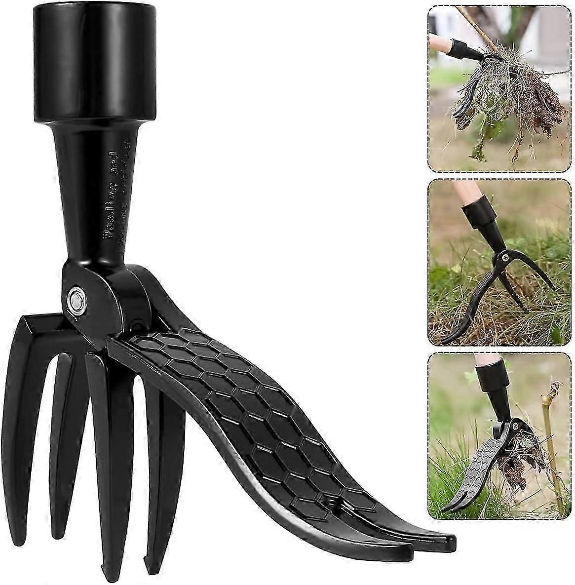 Handheld weeding tool aluminum weeding stand-up weeder no need to bend over to pull, kneel down - poleless