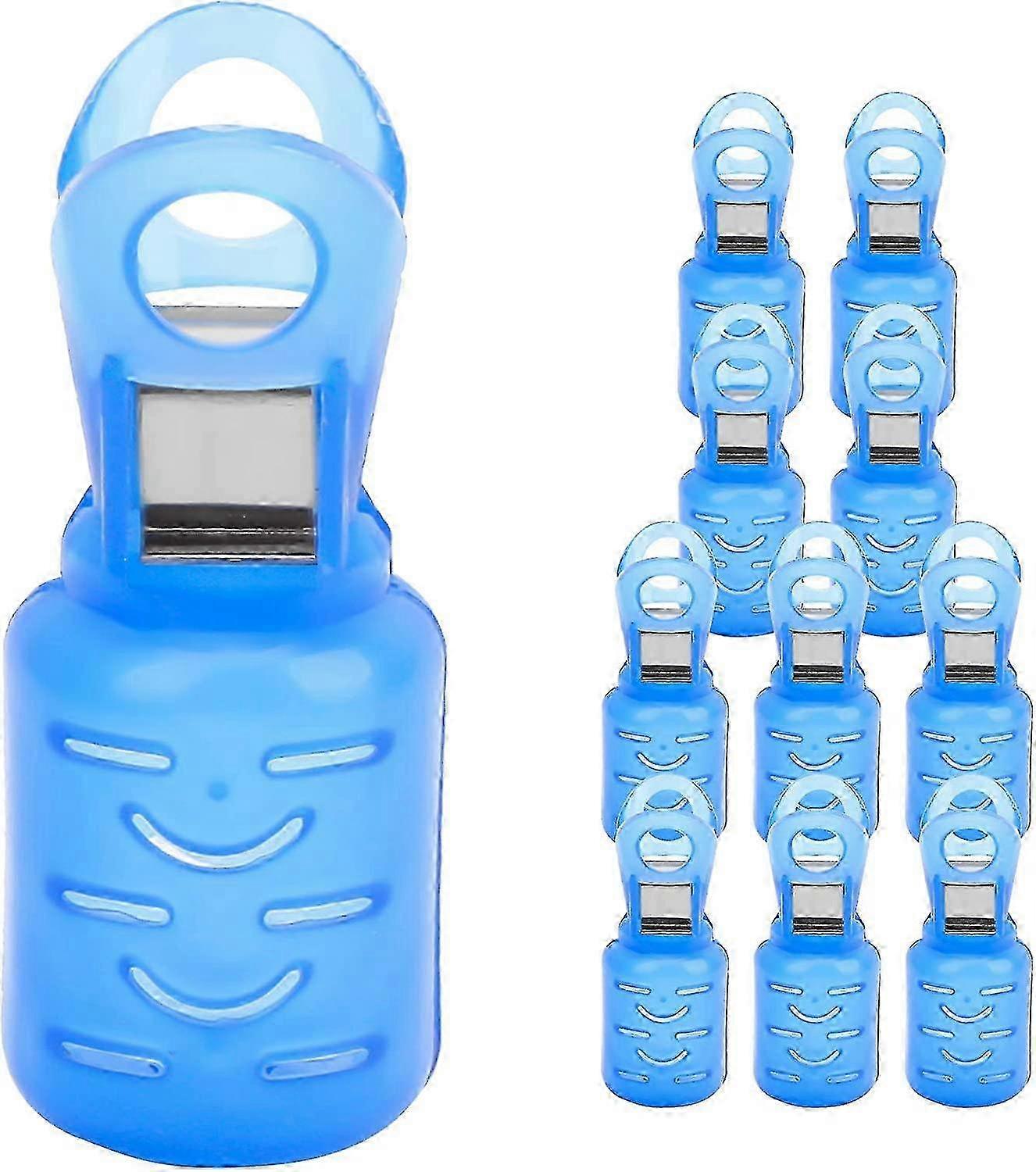 Fishing Hook Cover Eva Protector Case Squid Jig Hook Bonnets Tackle Box Tools (Blue, 10pcs)