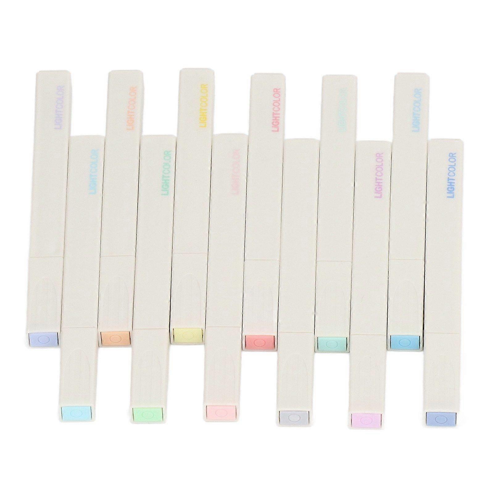 2025 Latest Model  12Pcs Liquid Highlighter Soft Colors Water Based Ink Quick