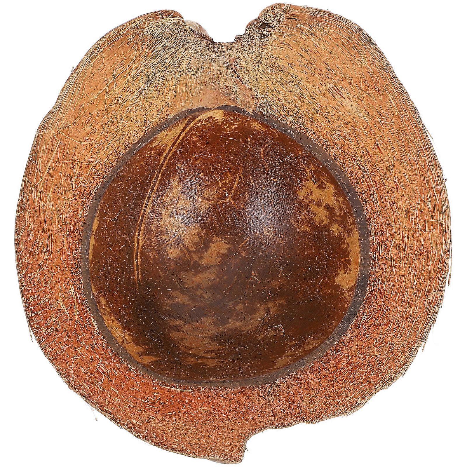 Small Coconut Bowls Salad Container Kitchen Utensil Fresh Design 19.50X16.50X6.00CM 1Pcs