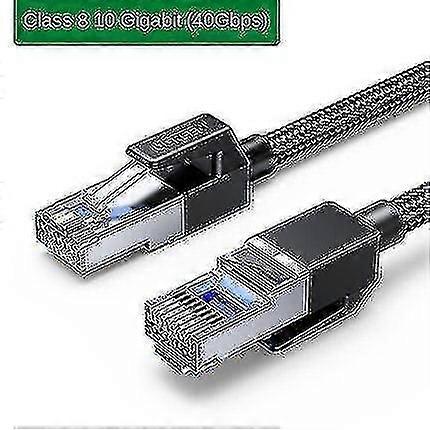 Ethernet Cable Cat8 40gbps Cotton Braided Cat7 Network Lan Cord For Modem Laptops Ps 4 Router 10m 20