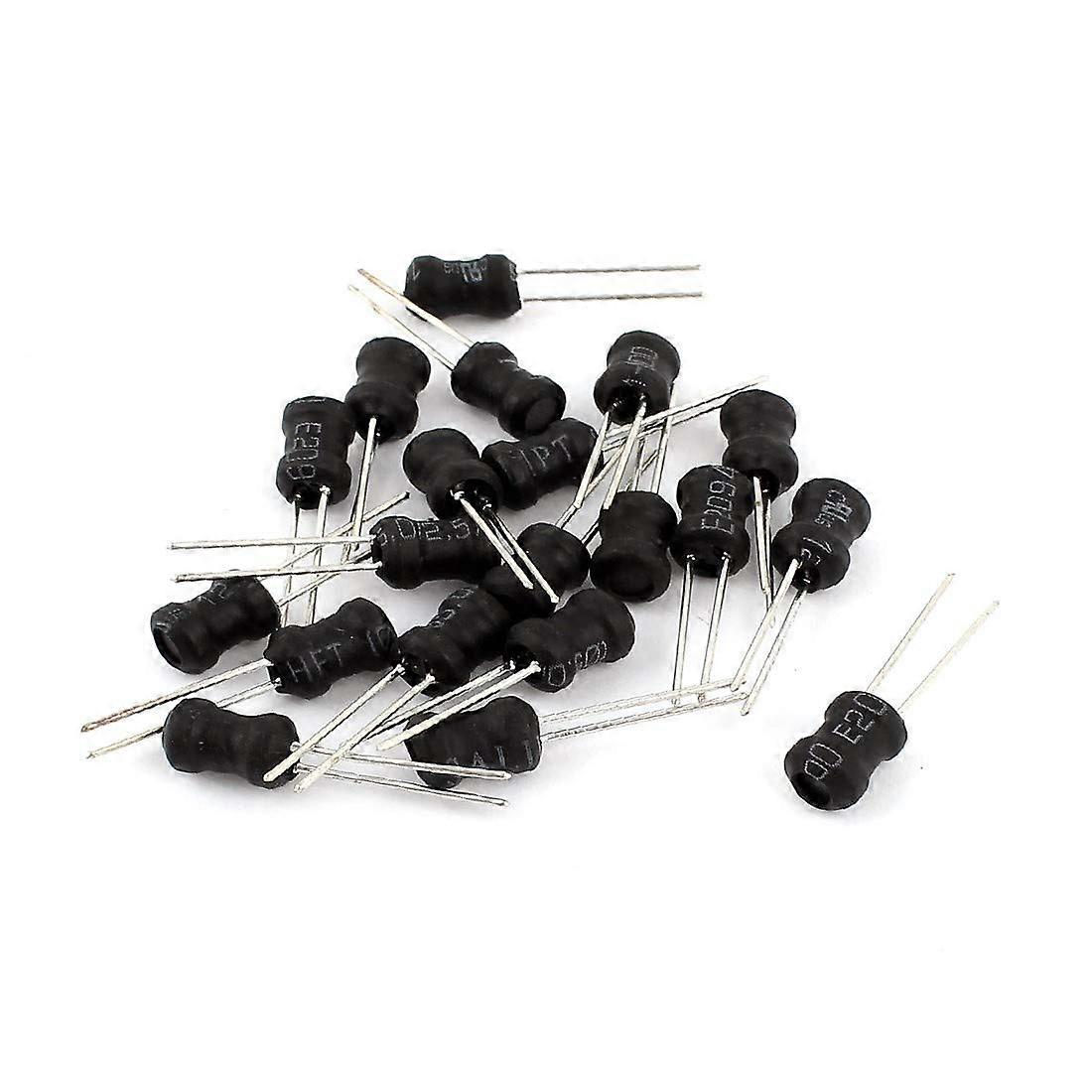 20 pieces throughhole 470 H 250 mA 5 x 7 mm 10% radial lead inductors