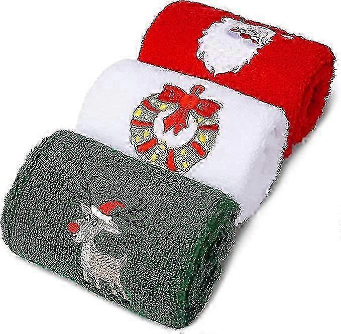 Set di asciugamani da cucina per gli ospiti a mano di Natale Confezione da 3