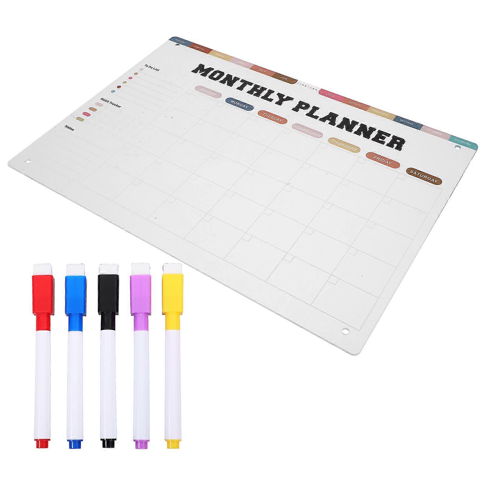 Magnetic Weekly Planner For Fridge Reusable School Use Multi 1Pack