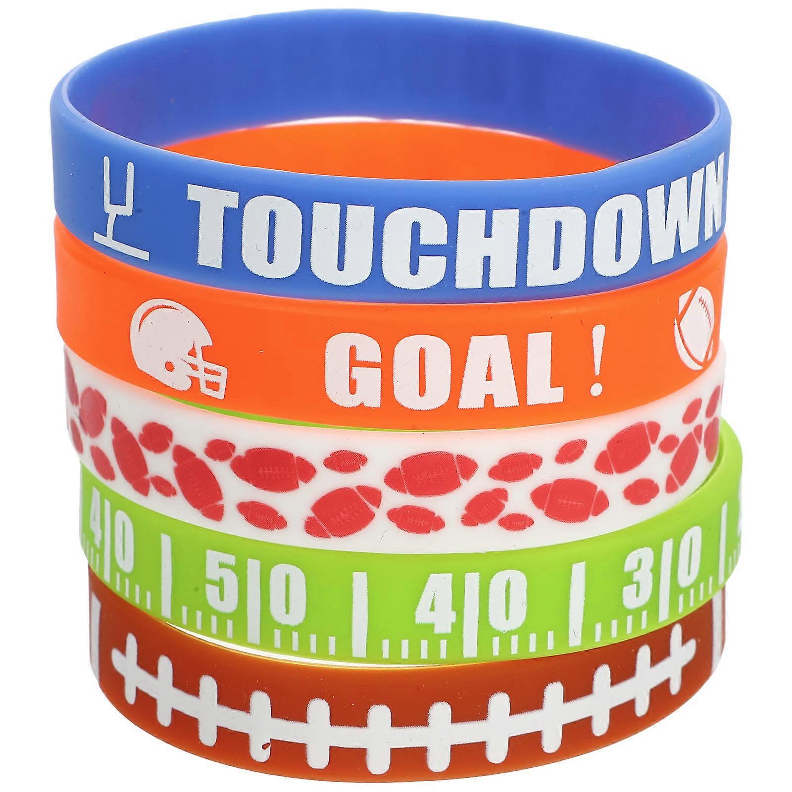 30pcs Chic Sports Silicone Wristbands, Multi Function Elastic Bracelets for Fans, Sports Matches & Friendship