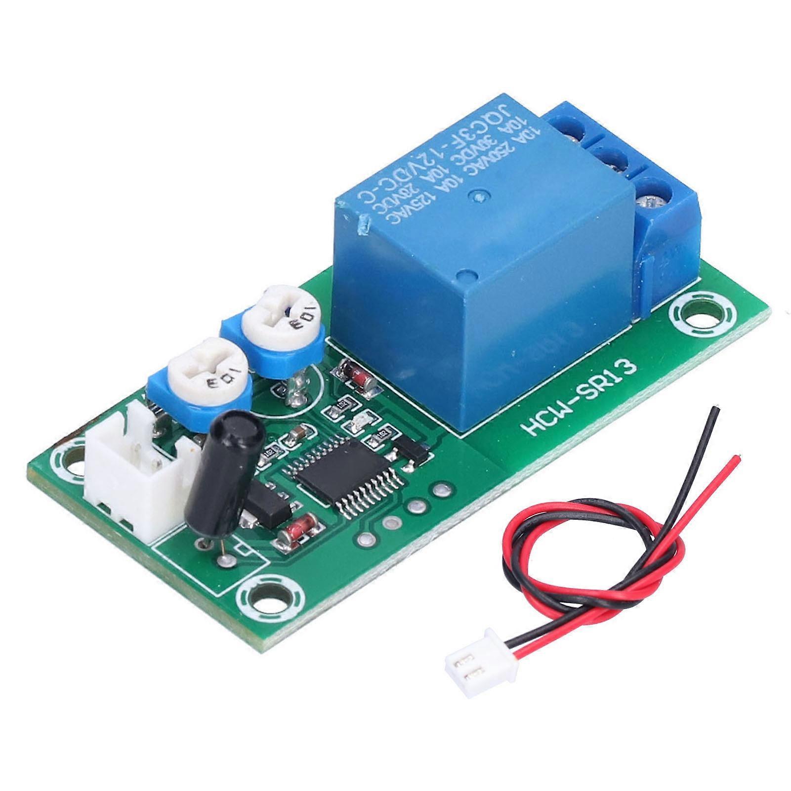 Vibration Module DC 12V Sensitivity Time Delay Adjustable Relay Switch Alarm Sensor Module