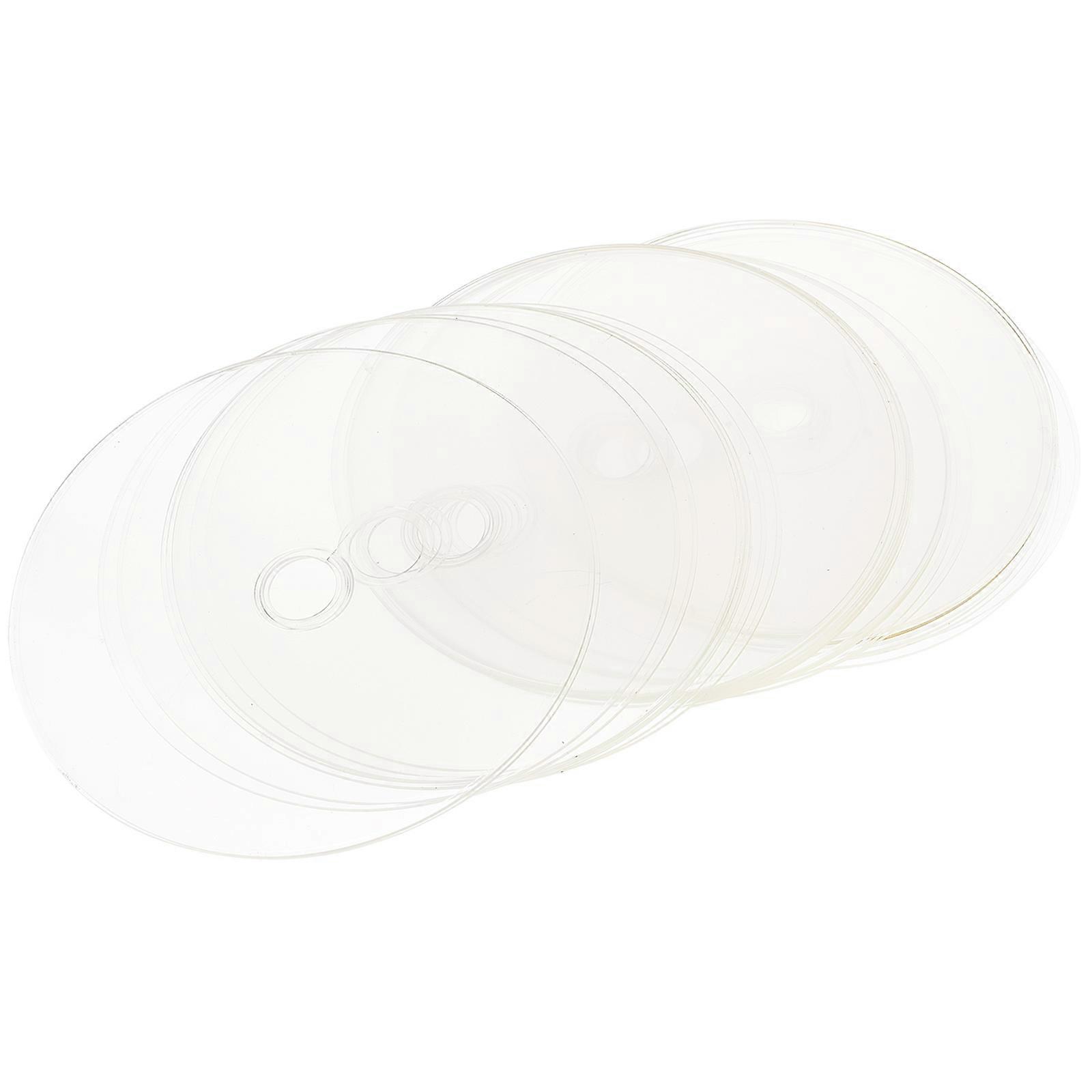 30 Pcs Transparent Blank Round Discs for DIY Painting Clear Disks
