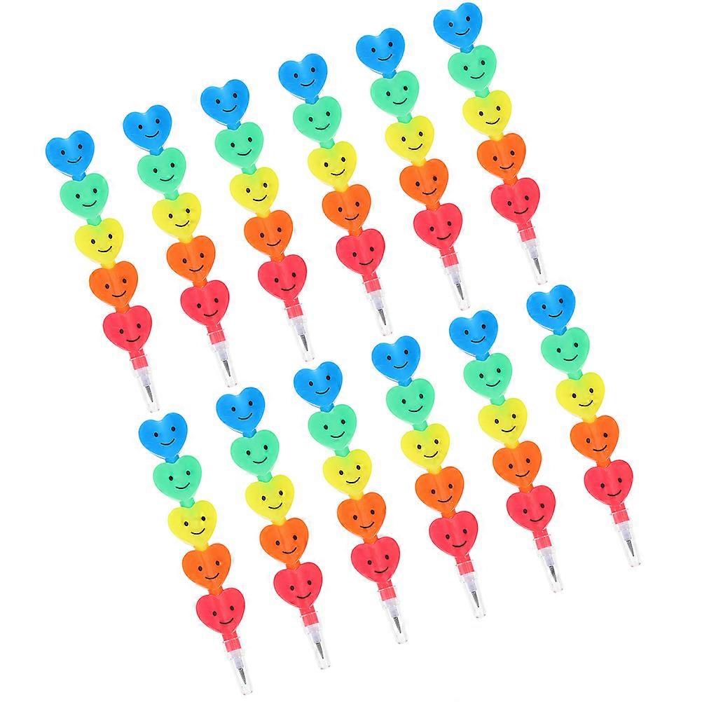 12pcs Stackable Pencils for Creative Writing – Smooth Writing Experience, Safe Materials, Ideal for Classroom Prizes and Party Favors
