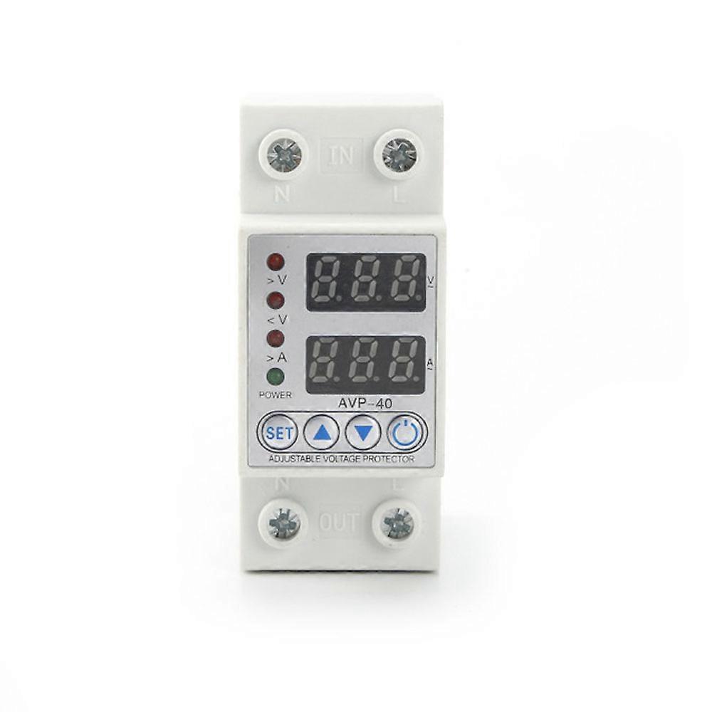 2P Multifunctional Self-resetting Switch Dual Display Protector Circuit Earth Leakage Over Under Voltage Protecting Device