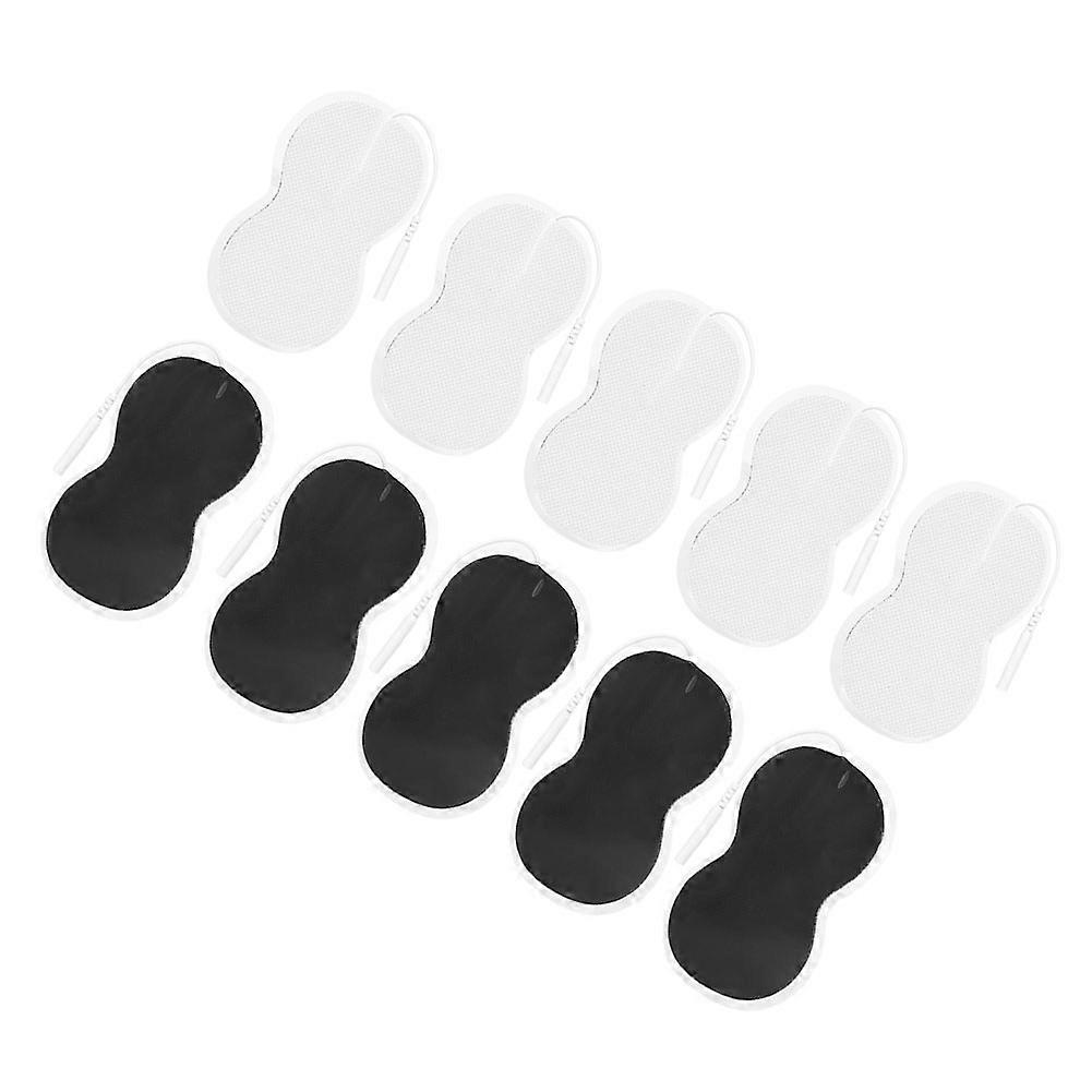 10Pcs 2mm 8 Shape Electrode Pads Patch for TENS Massager Physiotherapy Machine