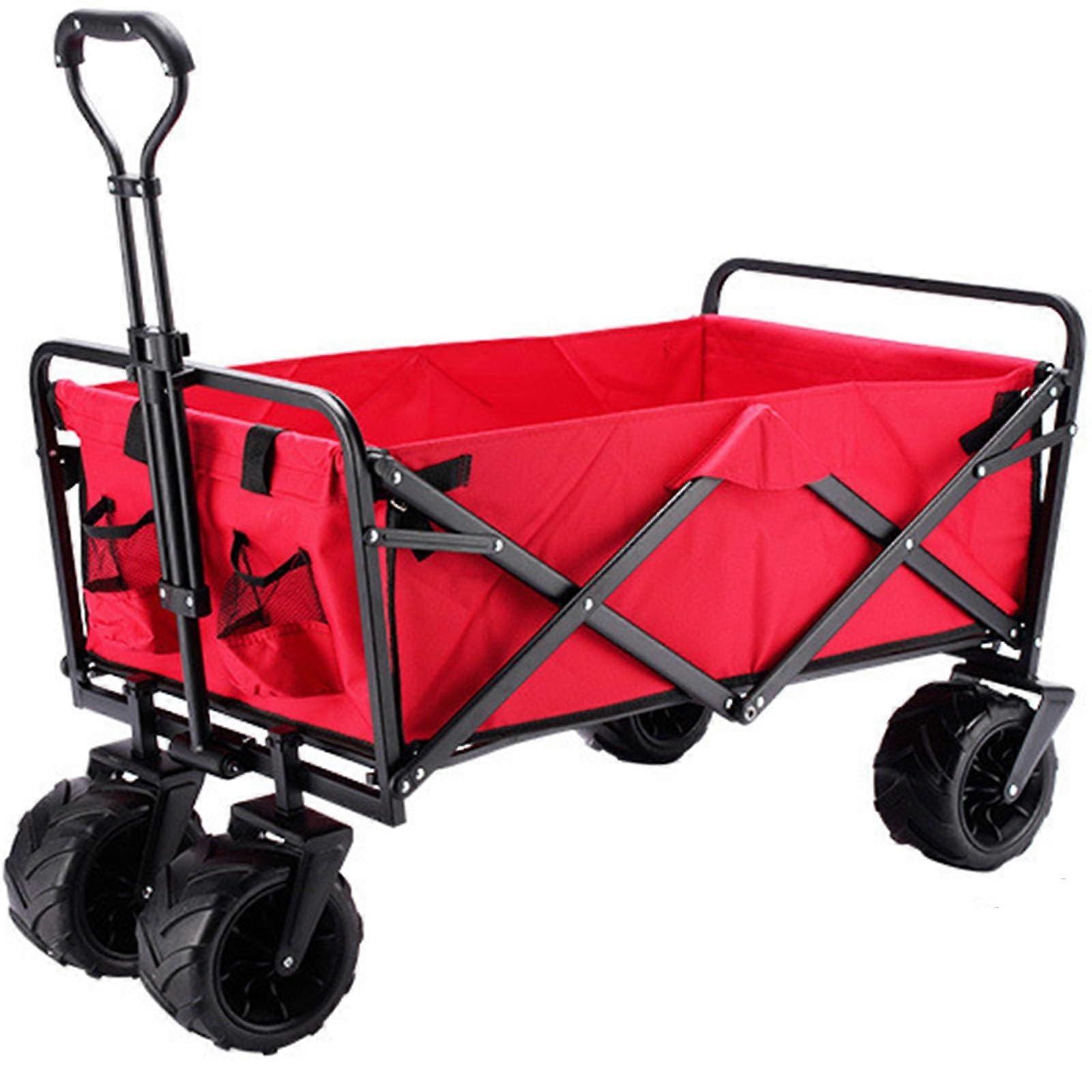 Garden Trolley Handcart with 100 kg Load Capacity, Removable Tarpaulin, Pneumatic Tyres.