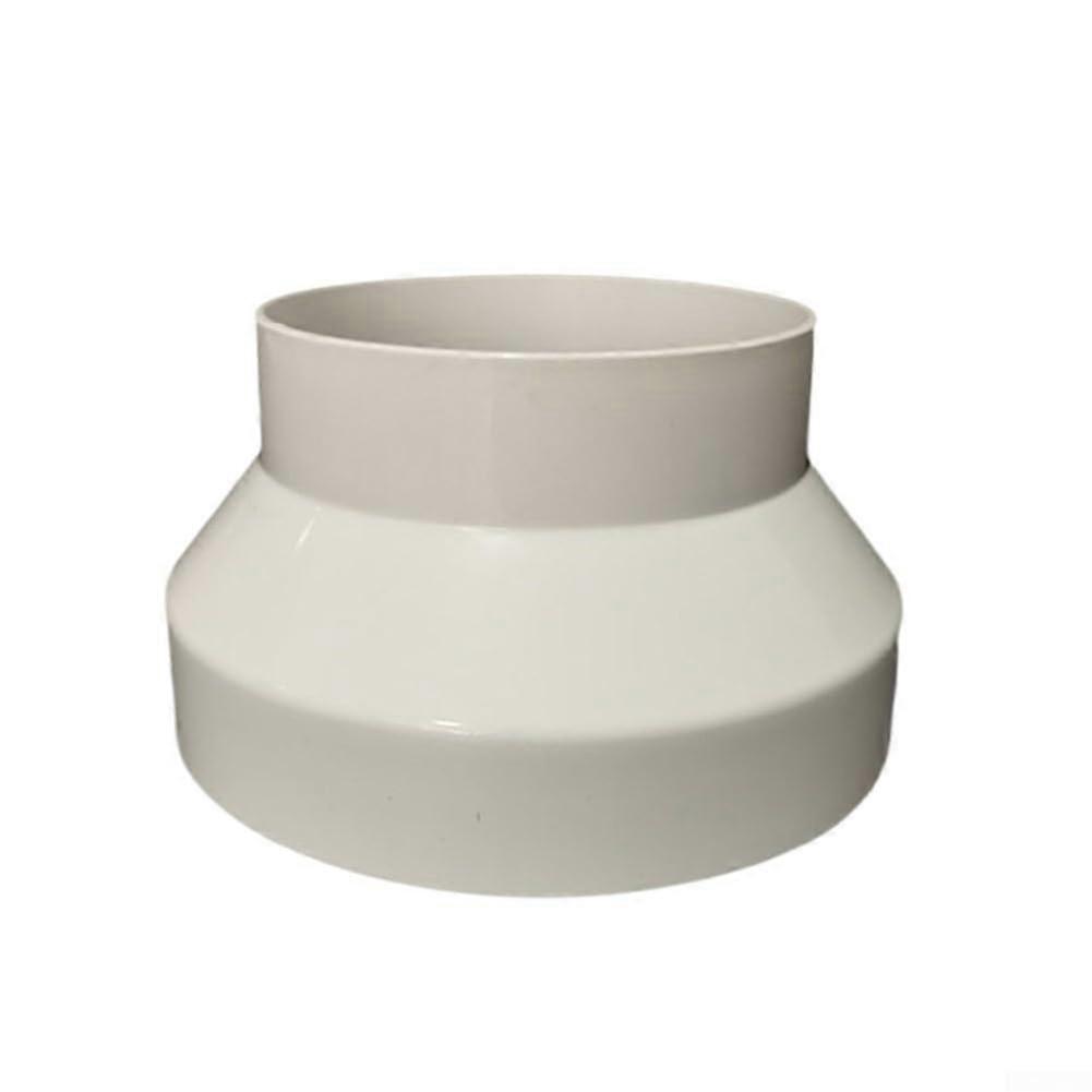 Robust ventilation pipe reducer, thickened ABS material, easy installation, for various applications (200150).