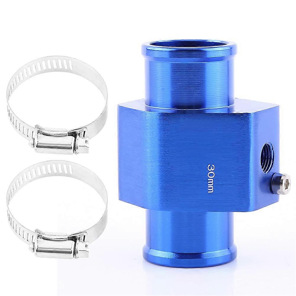 Car Aluminum Water Temp Sensor Gauge Joint Pipe Radiator Hose Adapter Clamps 26-40mm Size 30mm