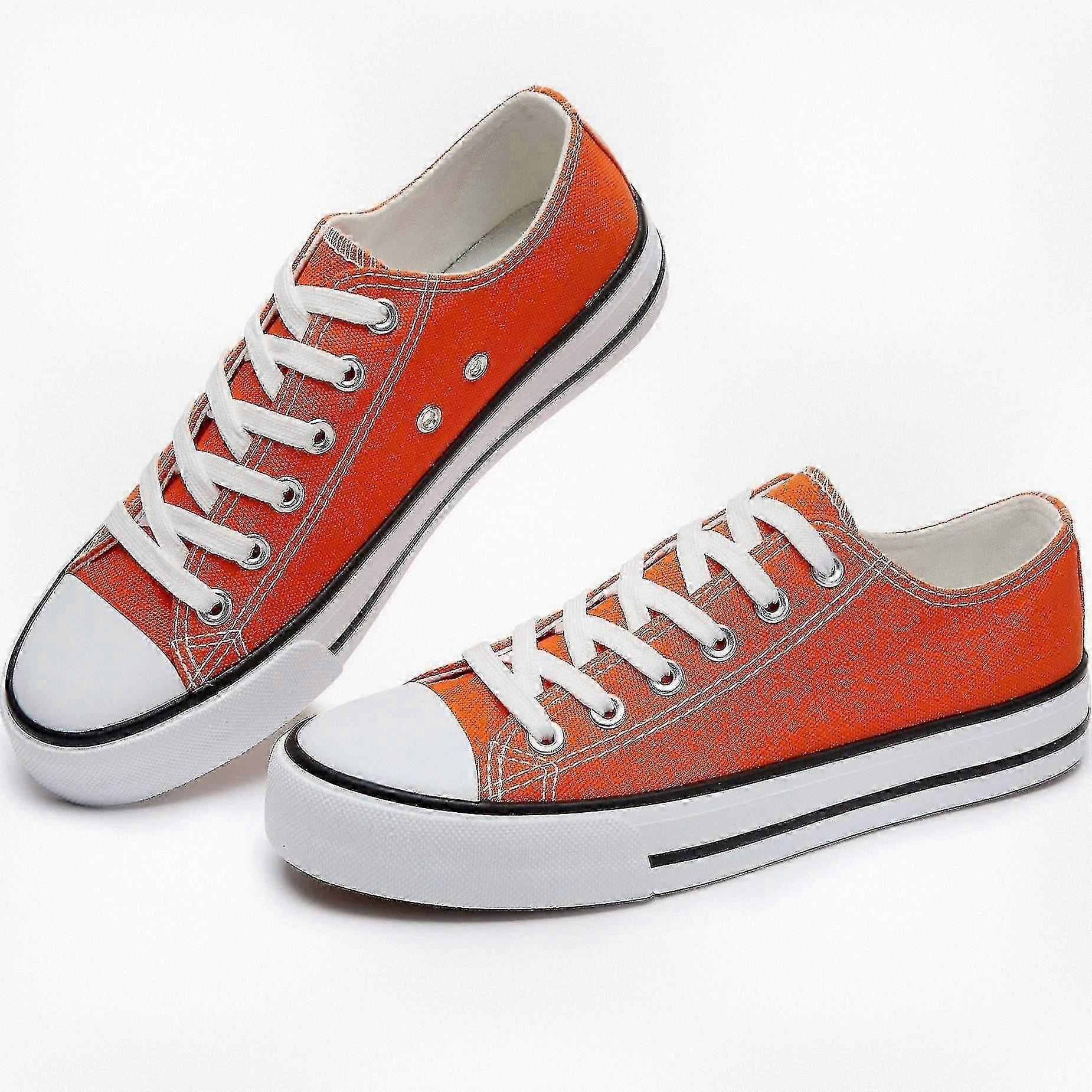 Stylish Low Top Canvas Sneakers for Women - Comfortable Walking Flats for Everyday Use