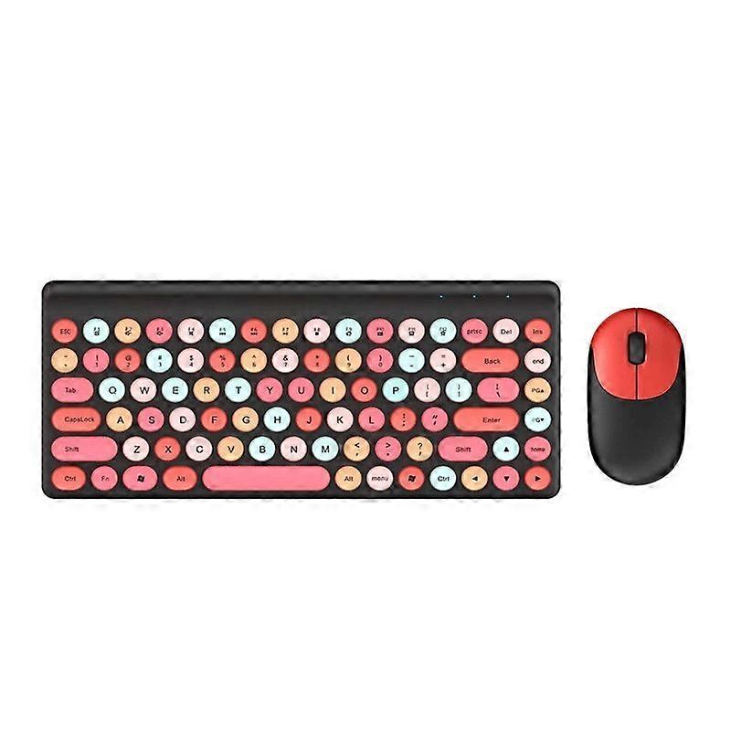 86 Keys Cute Retro Round Hot Keys Compact Typewriter