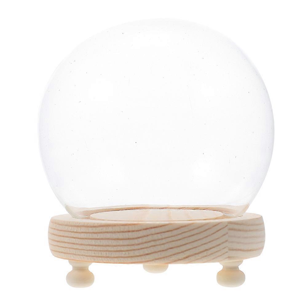 Glass Display Dome with Luminous Base for Decor and Stylish 1 Set