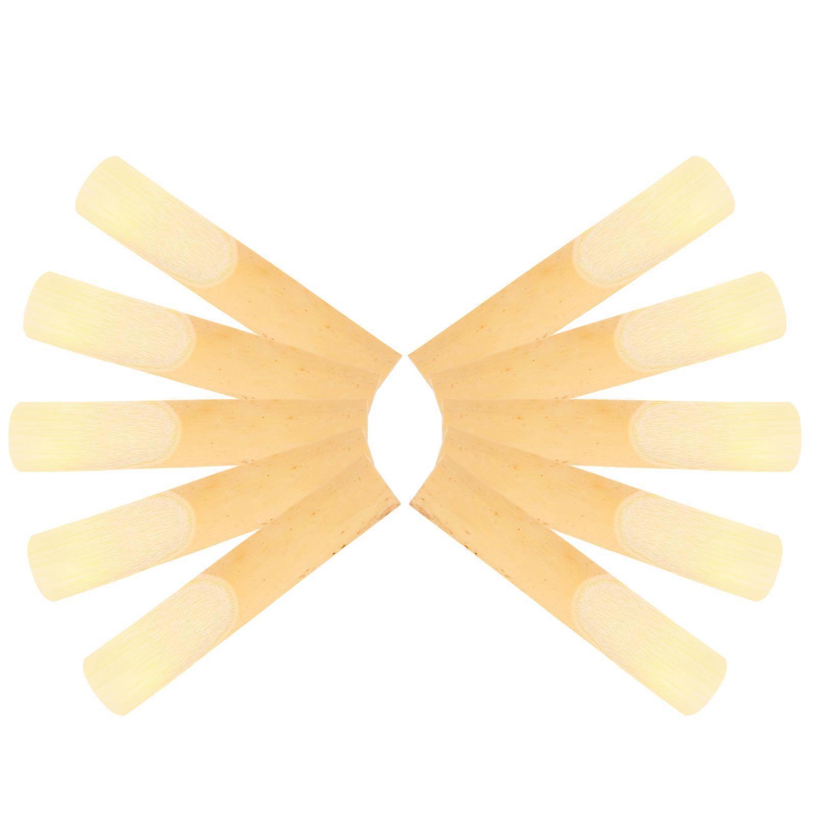Saxophone Reeds Clarinet Reeds Students Practice Performance Durable 6.80X1.20X0.30CM 10Pcs