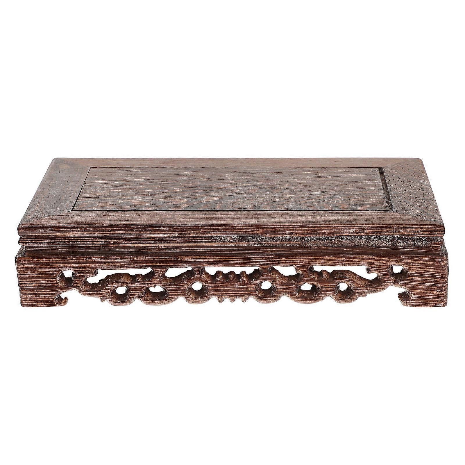 It looks like you're referring to a product listing for a **decorative wooden storage base for flower pots**, which can also be used as a **versatile
