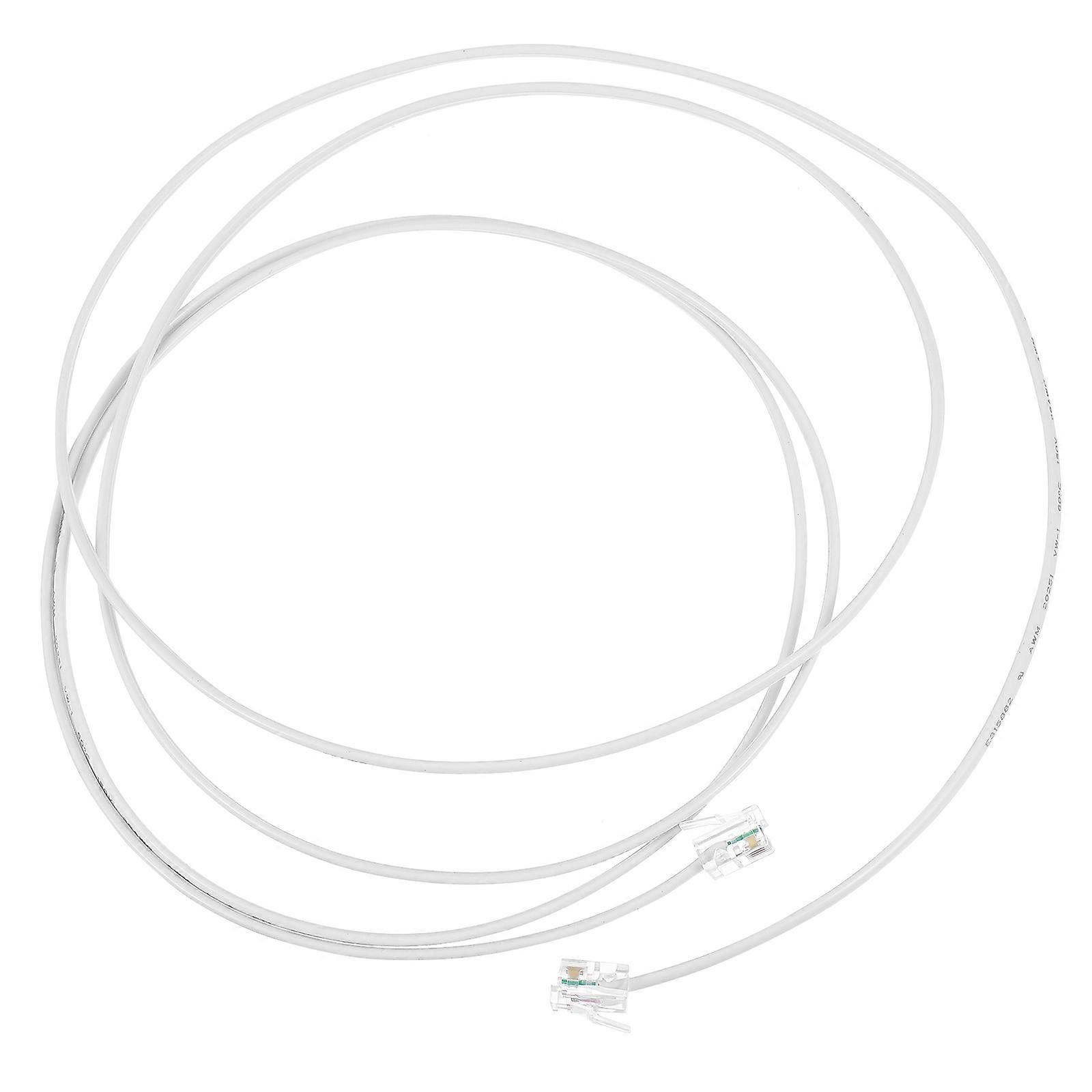 Landline Phone Cable And Slender Connecting Wire For Telephone No Crosstalk 200X1.1CM 1Pcs