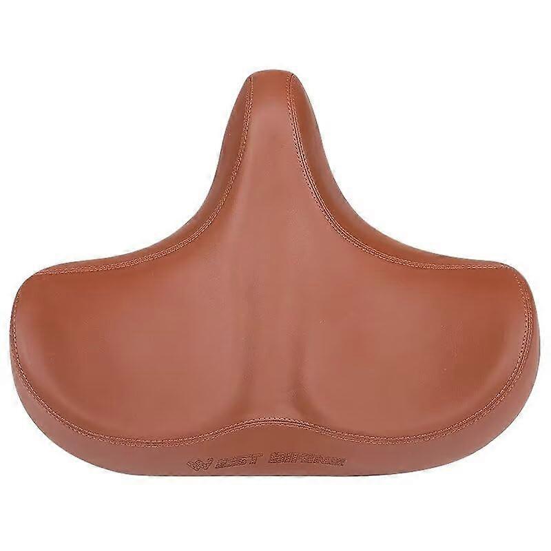 Comfortable Wide Soft Universal Saddle Finally Pain Cycling Brown 1