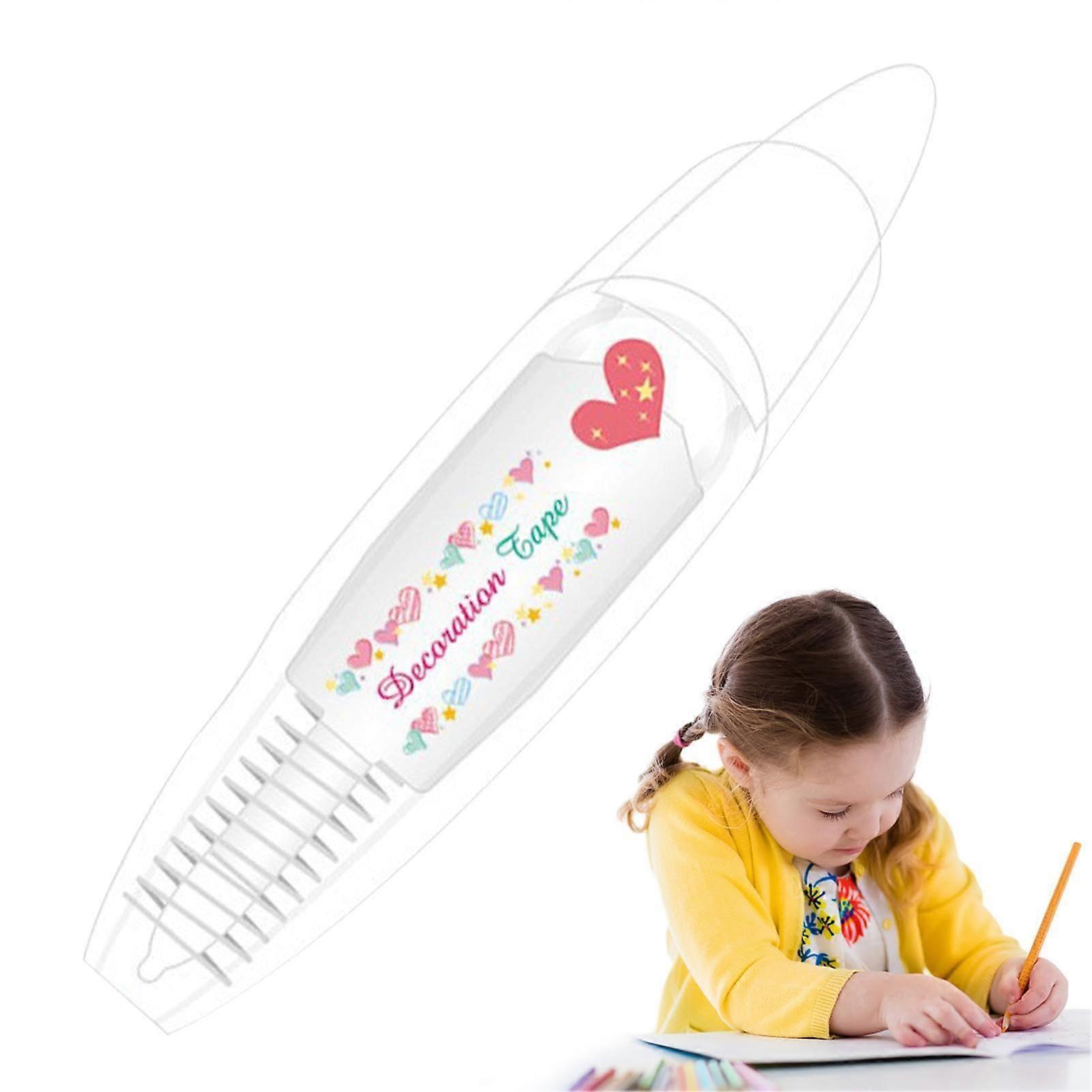 Decorative Tape Pen with Cute Pattern Smooth, Precise Marking Tape