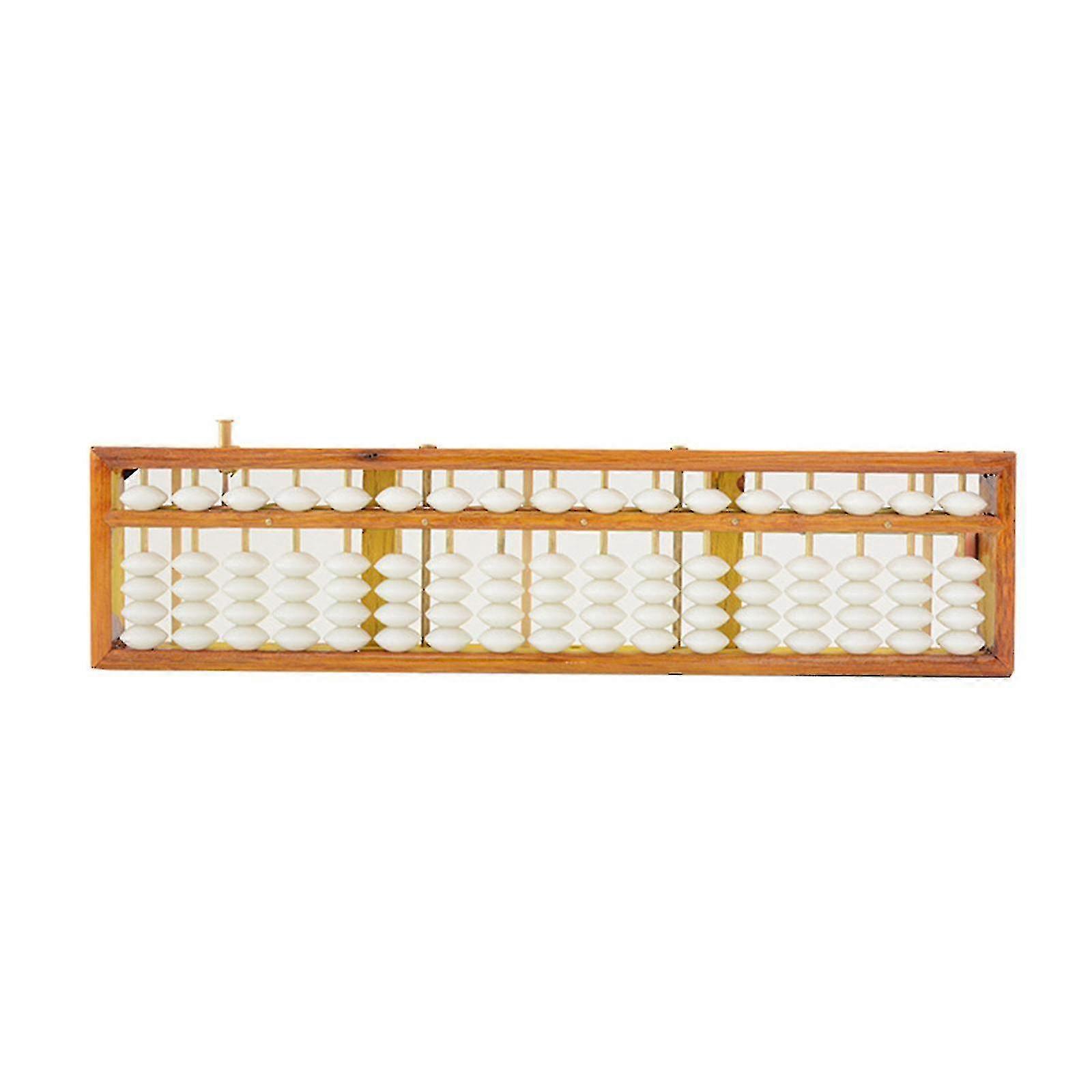 Professional Wooden Abacus Calculator with Reset Button for Accountants