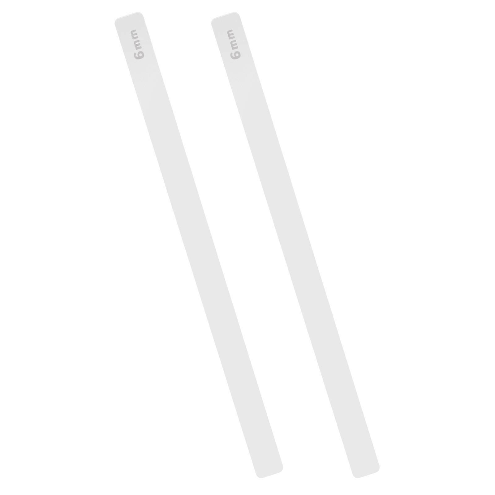 Pastry Guide Sticks Measuring Thickness Kitchen Tools Transparent Rectangular Excellent Craftsmanship 1 Pair