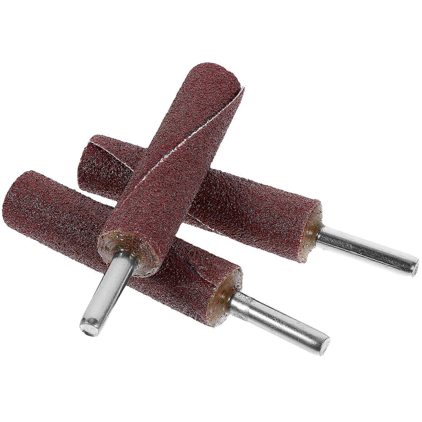 3pcs Sandpaper Bar Sticks Sanding Drums Sleeves Grinding Heads Porting Tools 80 Grit