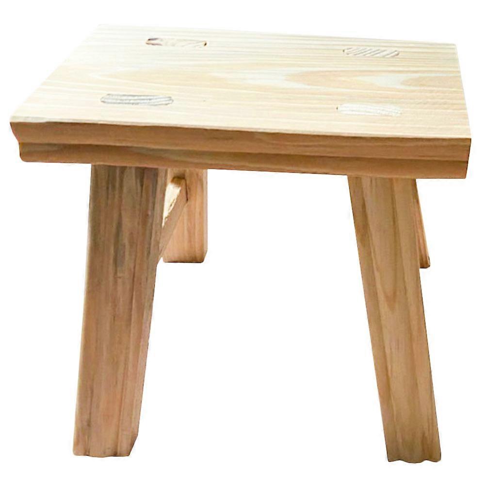 Childrens Step Stool Household Solid Wood Stool Bedroom Easy to Clean 1Pack