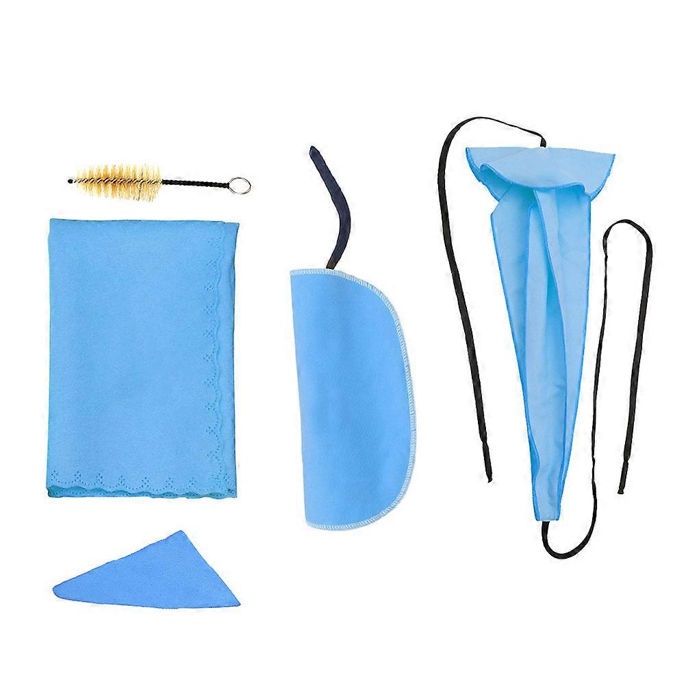 Saxphone Cleaning Cloth For Woodwind Instruments Music Practice Scratch Protection ManMade Chamois 5Pcs