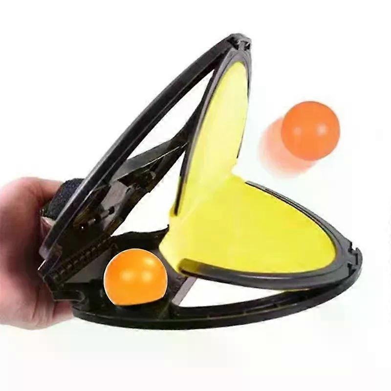 キャンプ1-2pcs卓球複数人が投げるキャッチングおもちゃ屋外の子供ハンドキャッチラケットクリップスポーツフィットネスビーチゲーム