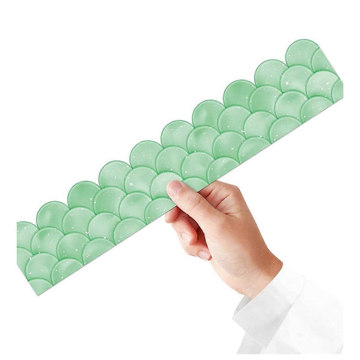 20M Ombre Scallops Bulletin Board Borders Rainbow Straight Borders Classroom or Home School Decorati