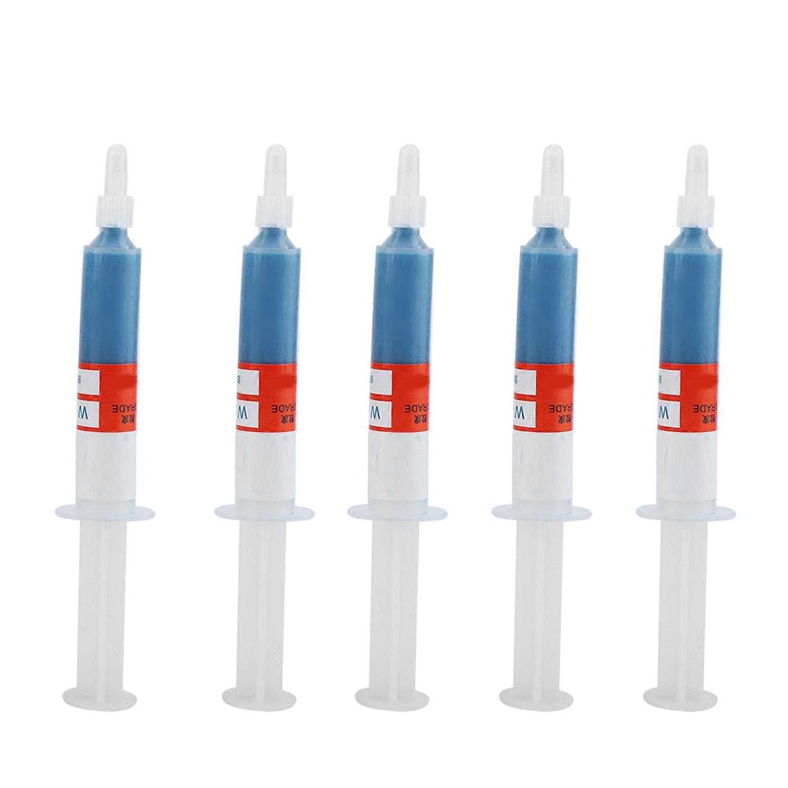 5pc/set Diamond Grinding Polishing Paste Lapping Compound Abrasive Paste Needle Tube W5#2000