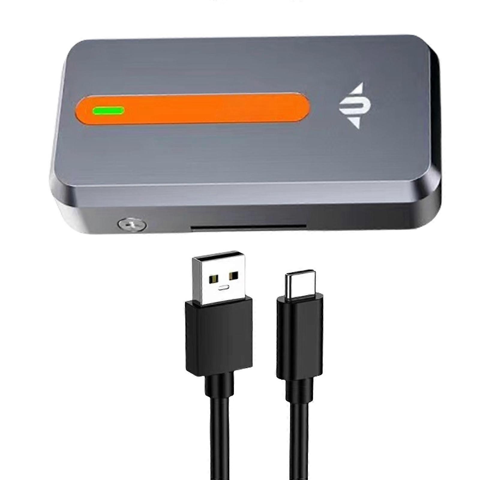 M.2 NVMe 2242 Solid Disk Enclosure Box with RTL9210 Chip USB3.2 10Gbps Fast File Transfers and Storage Expansion Multicolor