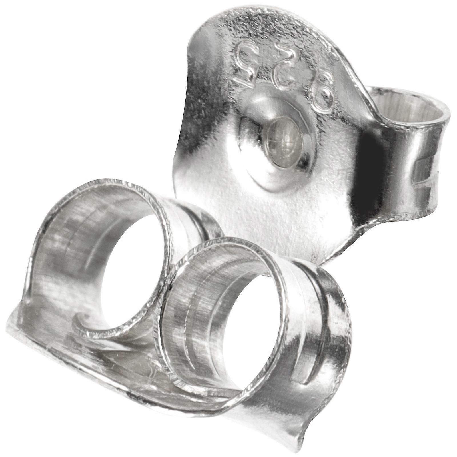 Silver Earring Backs for Women Elegant Protective Locking Earring Stoppers DIY Jewelry Findings 1 Pair
