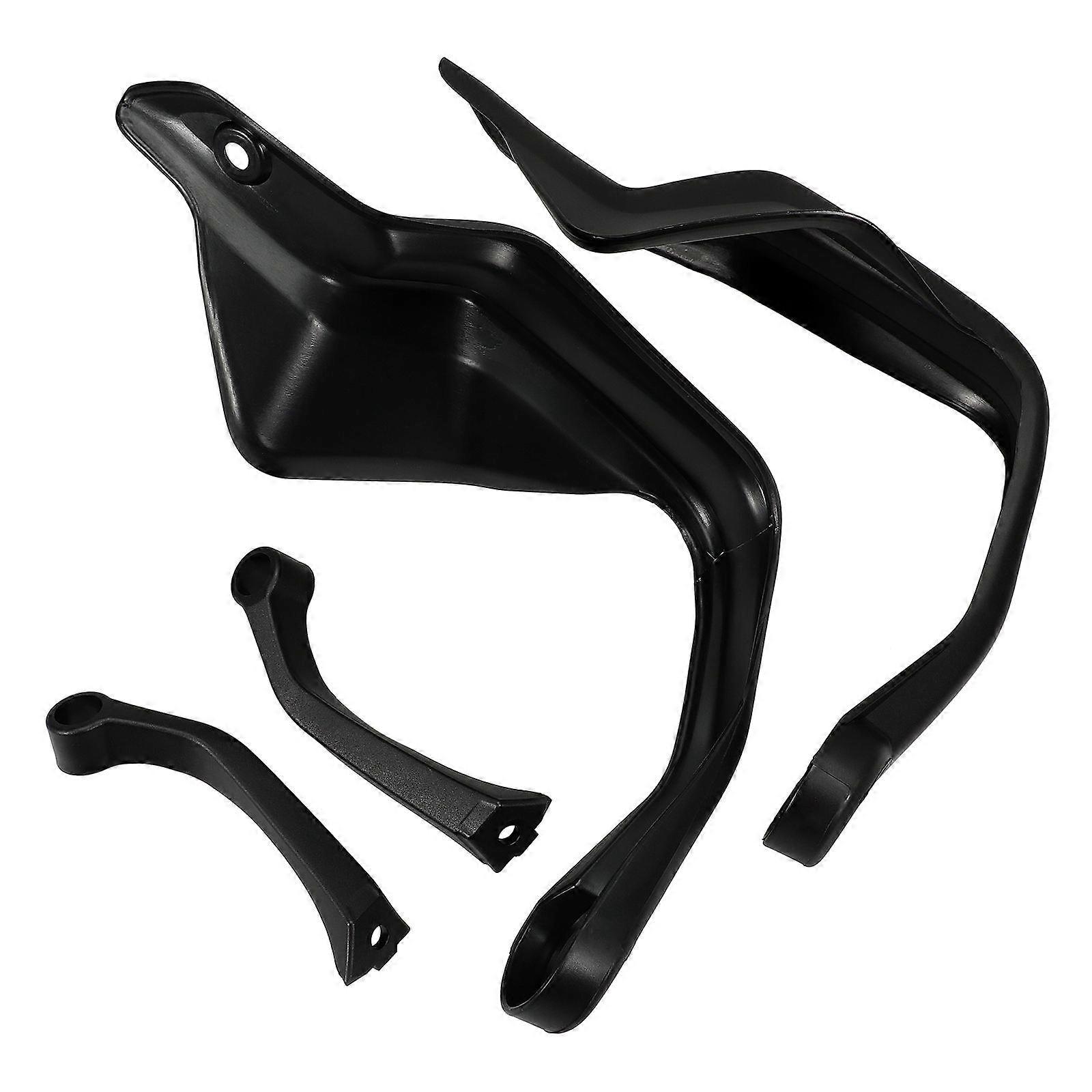 Motorcycle Handguard Made with Durable ABS Plastic for Enhanced Wind Protection on Motorbikes Black
