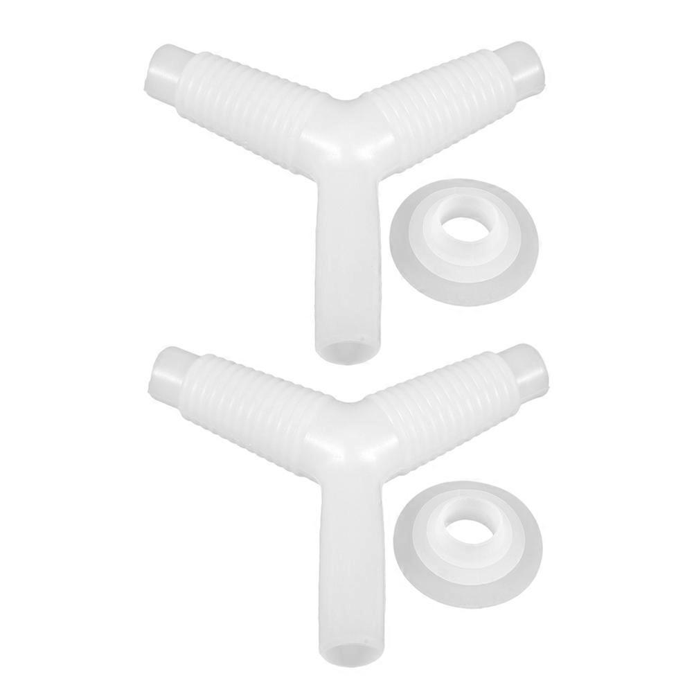 2pcs Drain Hose Connector Adapter for Washing Machine & Dishwasher, Compact Design, Efficient Leak Proof Connection for Kitchen & Bathroom