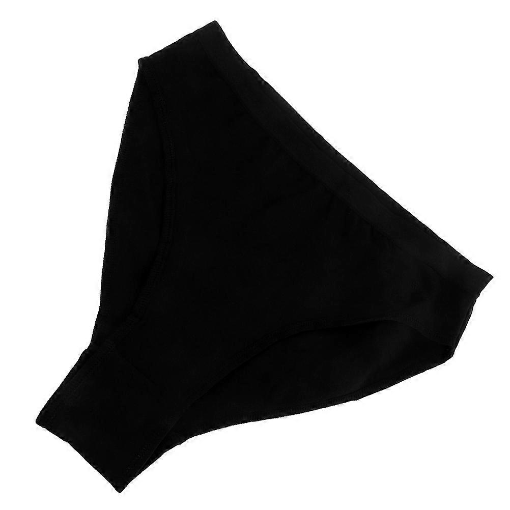 Women's High Waisted Dancewear Briefs in Black Made of Cotton for Comfortable Performance with High Cut Design