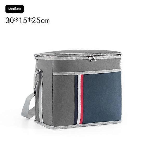 Aluminum foil lunch bag, medium, grey