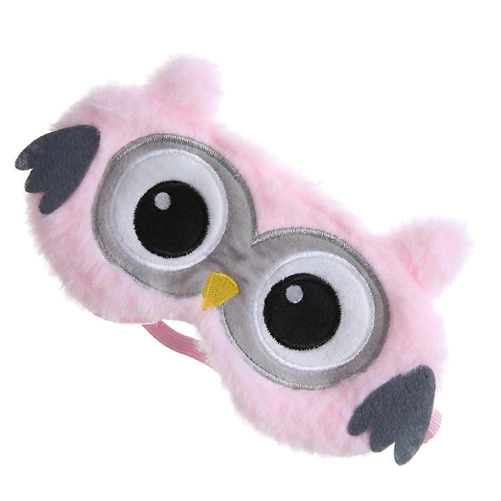 Adorable Adjustable Cartoon Mask Soft Breathable Eye Cover for Light Shading, Sleeping, Travel, and Relaxation