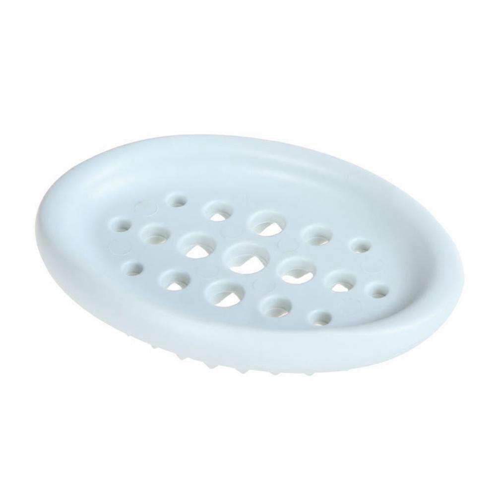 Silica Gel Soap Holder for Bathroom with Better Draining Design and Assorted Colors Great for Storage Use
