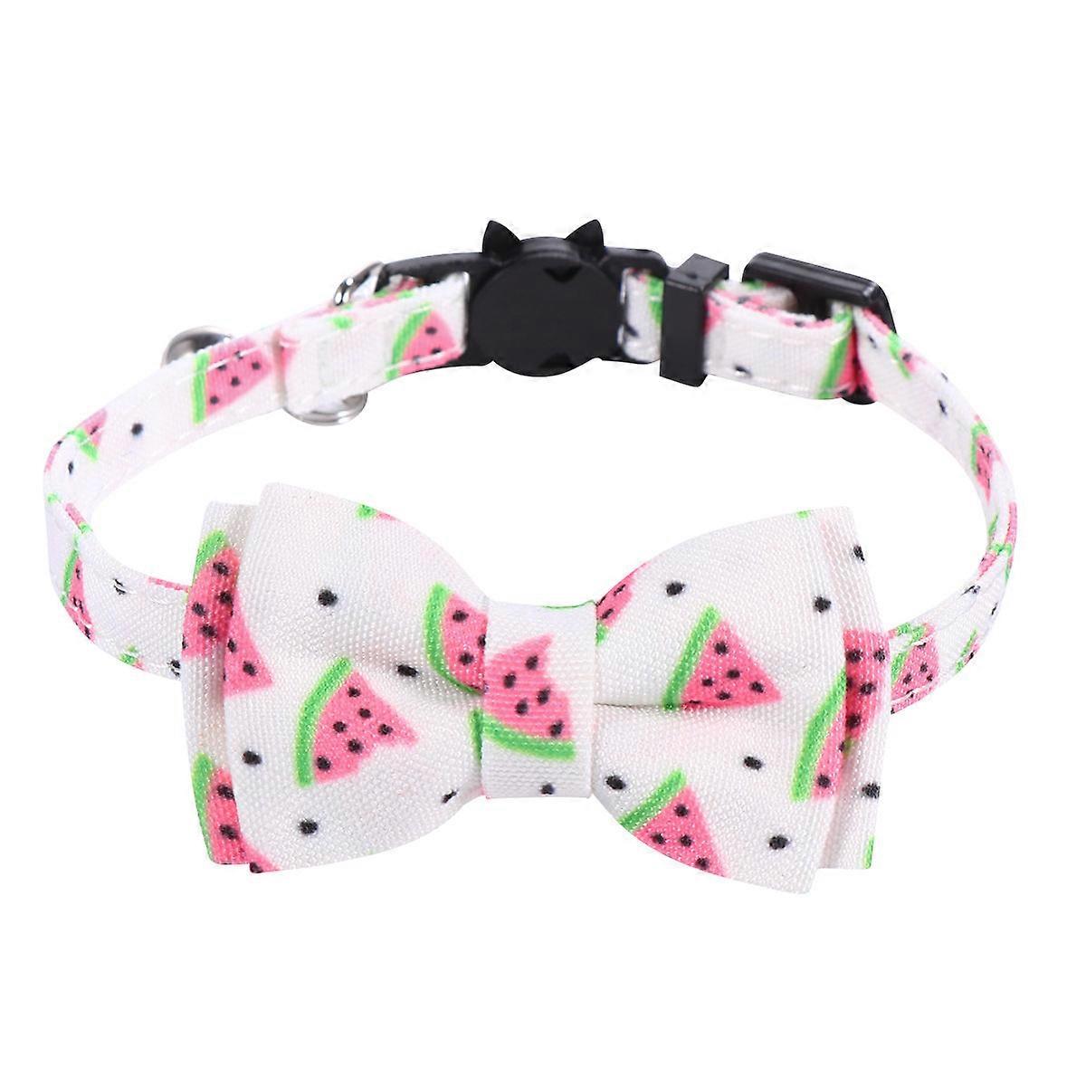 Fruit Cat Collars Position Locking Comfortable Cloth Material Round Shape For Cats Party Decorations 1Set
