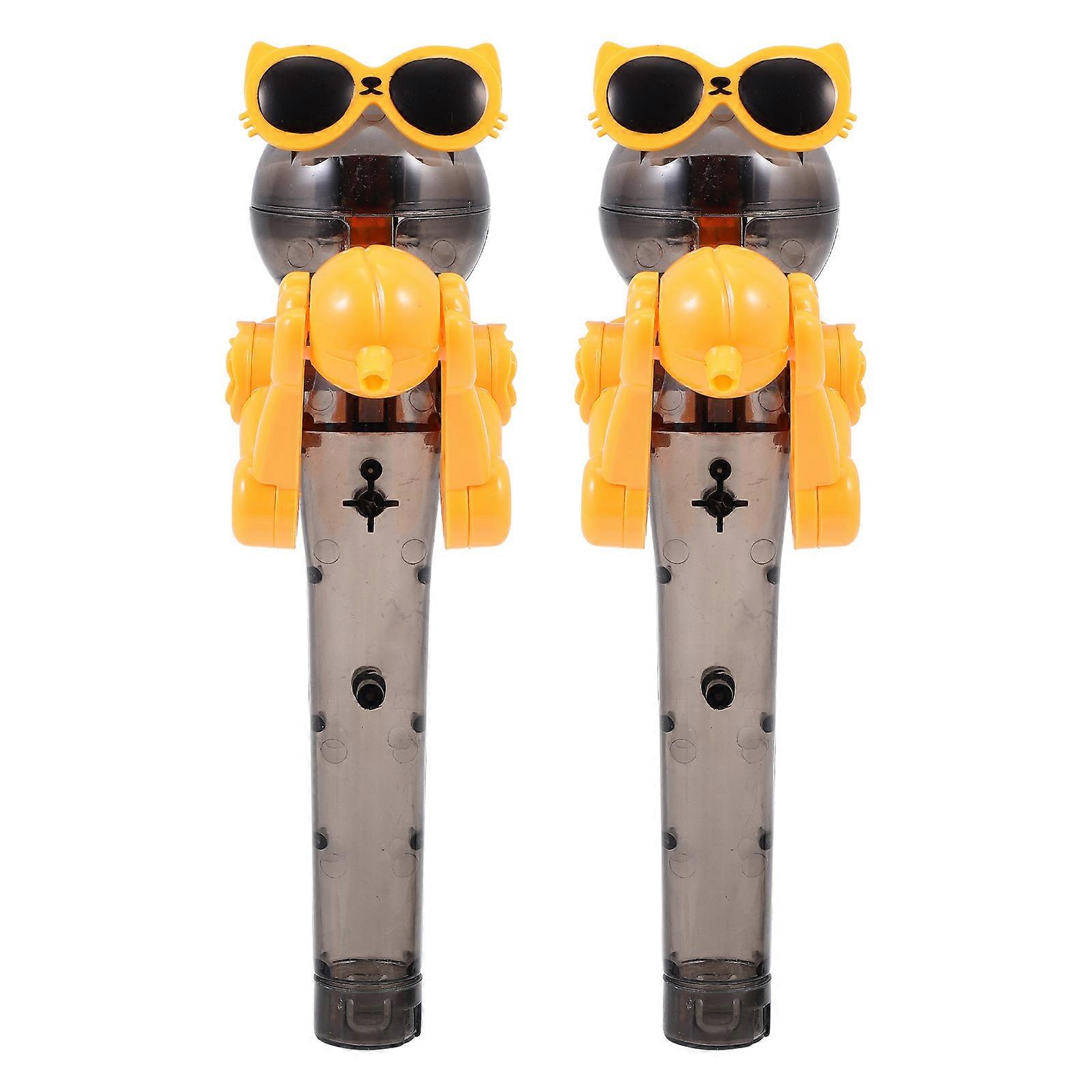 Personality Decompression Robot Lollipop Holder Fun, Lightweight, Safe Design for Boys, Creative Storage, Random Color