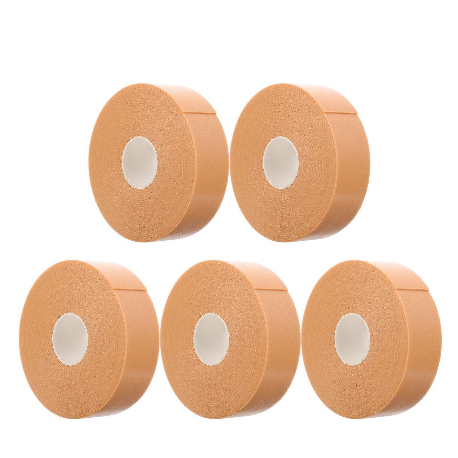 Orange Breathable Eyelash Tapes for Home Use Made of Synthetic Material 5 Rolls