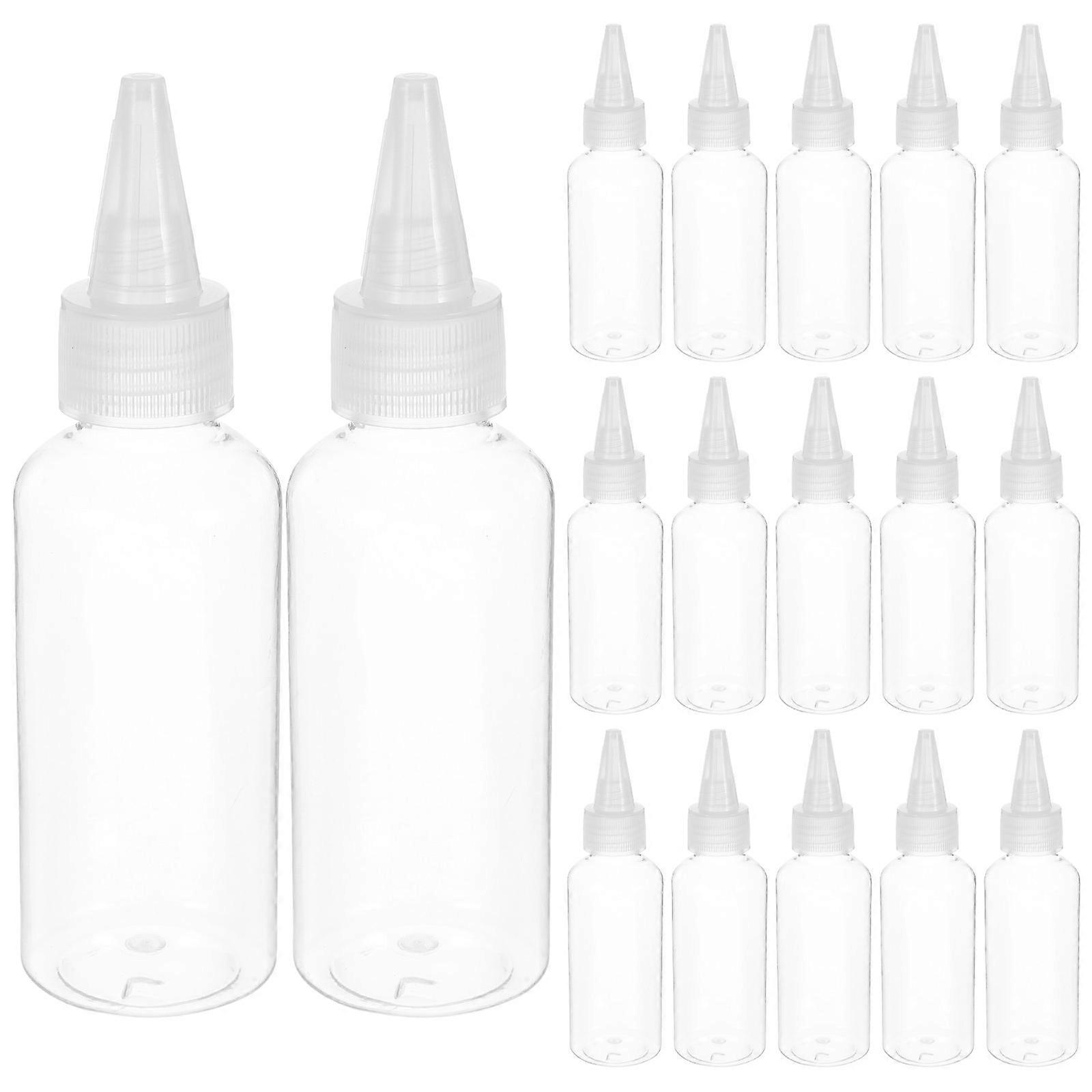 Clear Plastic Squeeze Bottles for Storage Leak Free Durable and Reusable 60ml