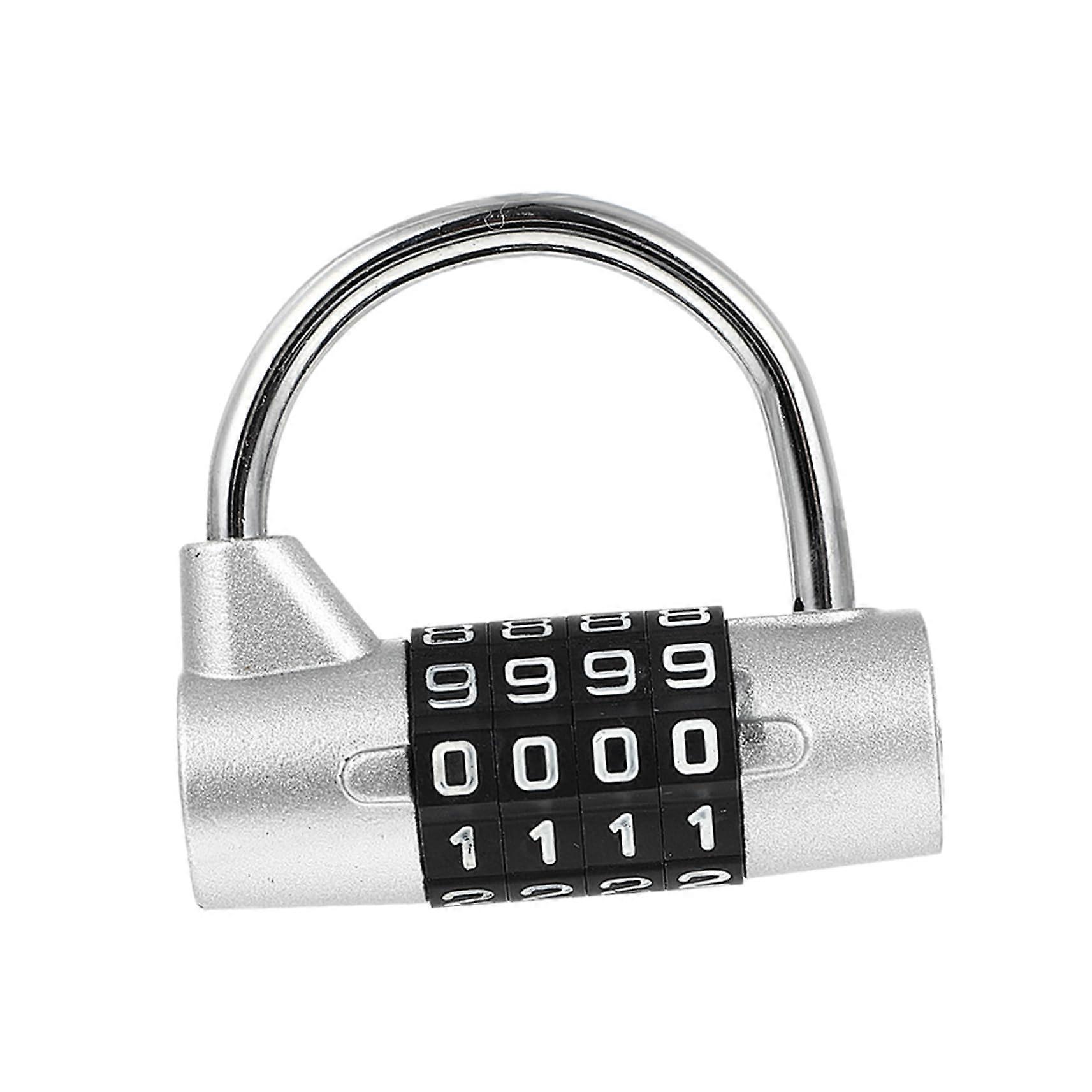 Password Small Combination Lock For Locker With Padlocks Keyless Locking Padlock Combination Door Lock Combination Lock Zinc Alloy Silver
